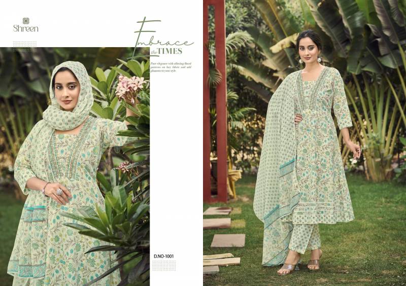 Shreen Simi Vol 2 Cambric Cotton Kurti Bottom With Dupatta Collection