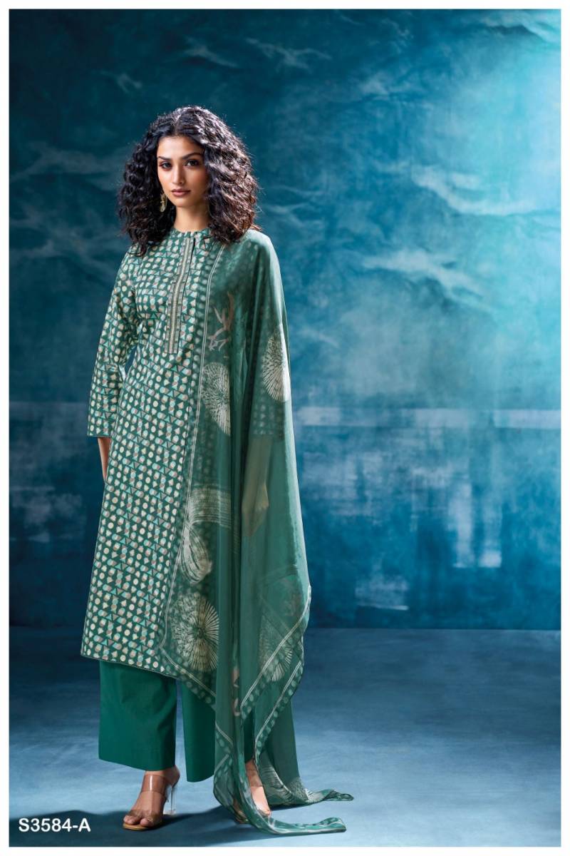 Ganga Nivritti Cotton Printed Embroidered Salwar Kameez