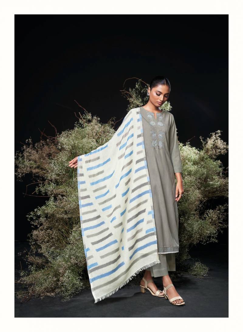 Ganga Charoline Cotton Dobby Embroidered Salwar Kameez