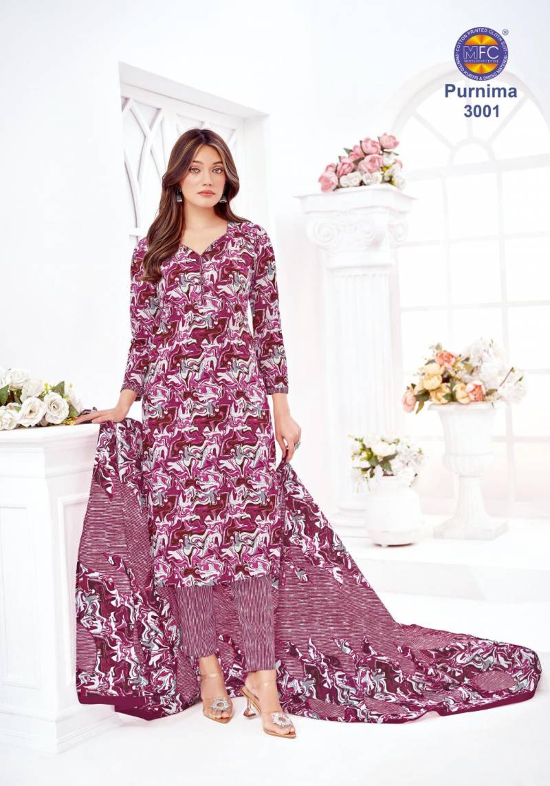 Mfc Purnima Vol 3 Cotton Dress Material Collection