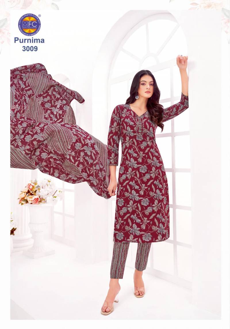 Mfc Purnima Vol 3 Cotton Dress Material Collection