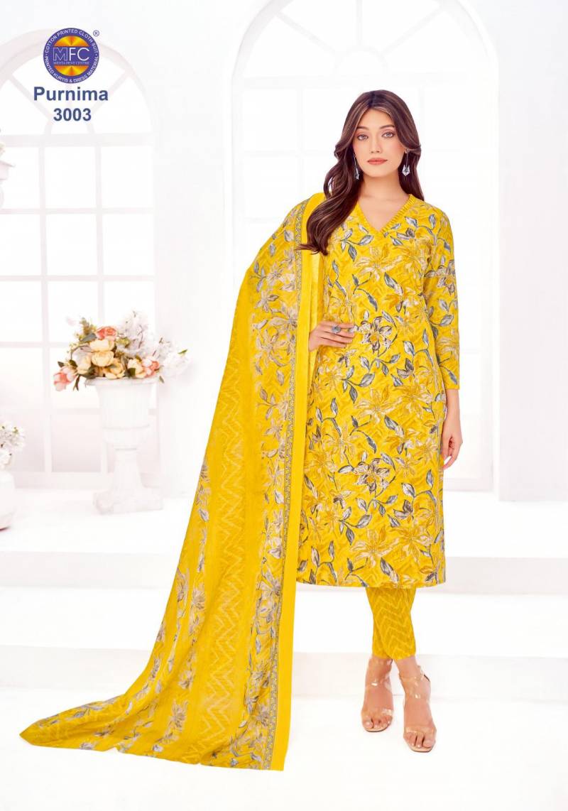 Mfc Purnima Vol 3 Cotton Dress Material Collection
