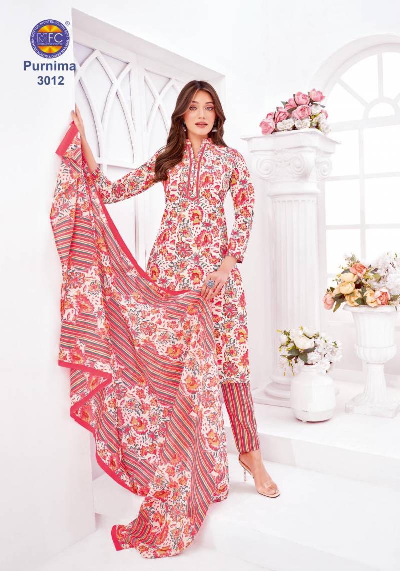 Mfc Purnima Vol 3 Cotton Dress Material Collection