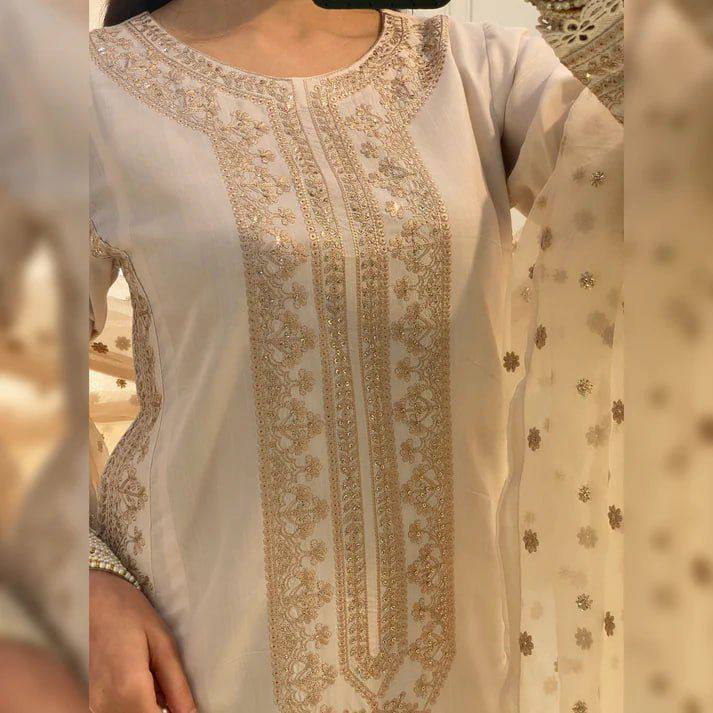 Yd 030 Soft Chanderi Silk Fancy Salwar Kameez