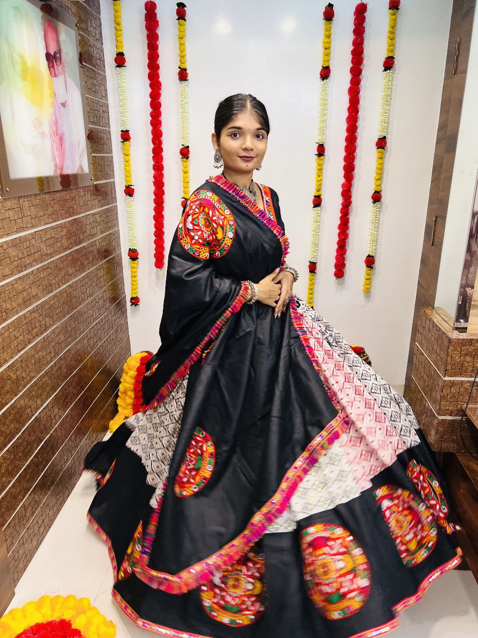 Aawiya Rajwadi Vol 7 D no. 7039 Pure Cotton Silk Patola Printed Lehenga Choli