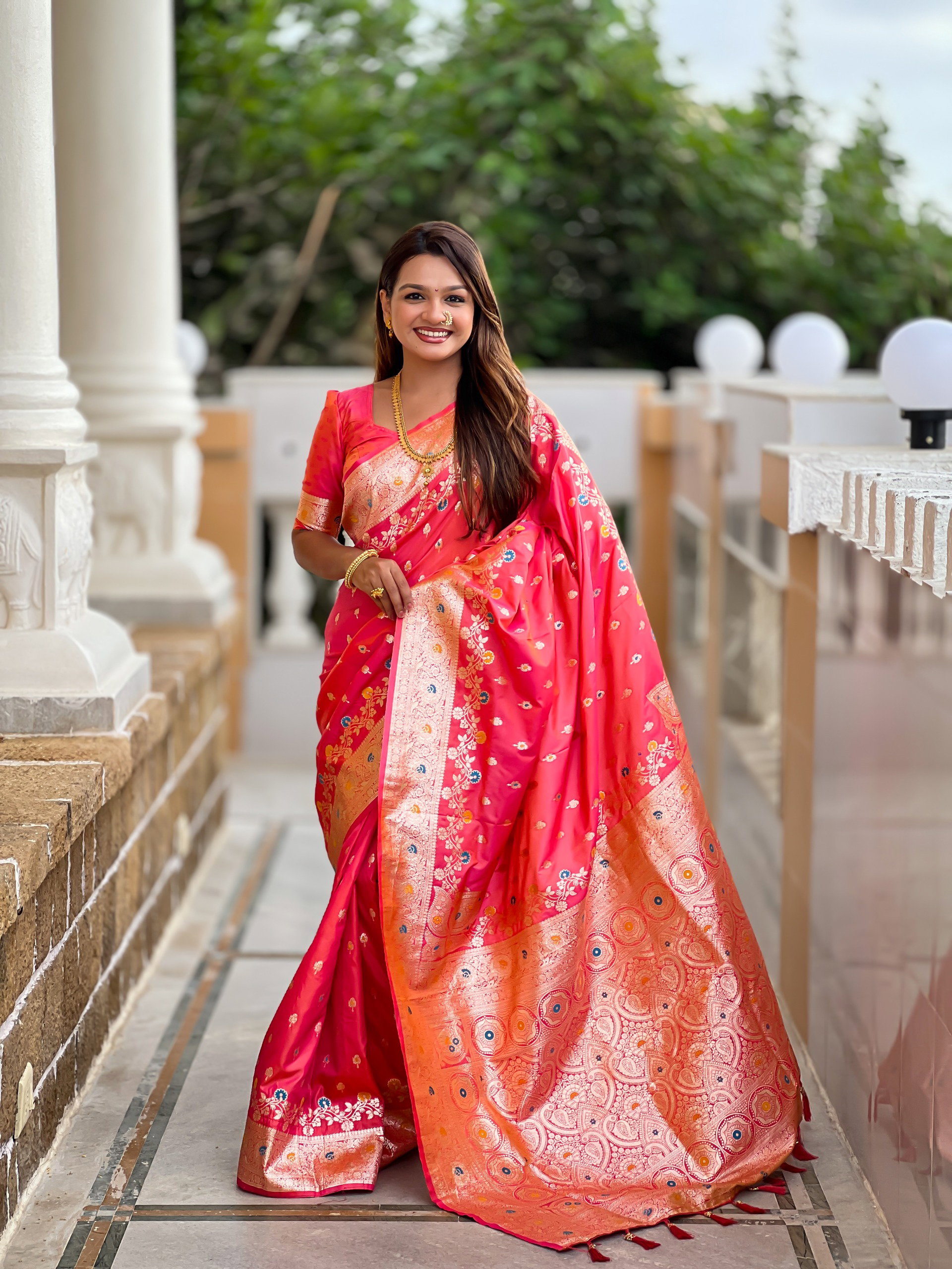 Lekha MN Banarasi 7 Soft Banarasi Silk Zari Weaving Saree