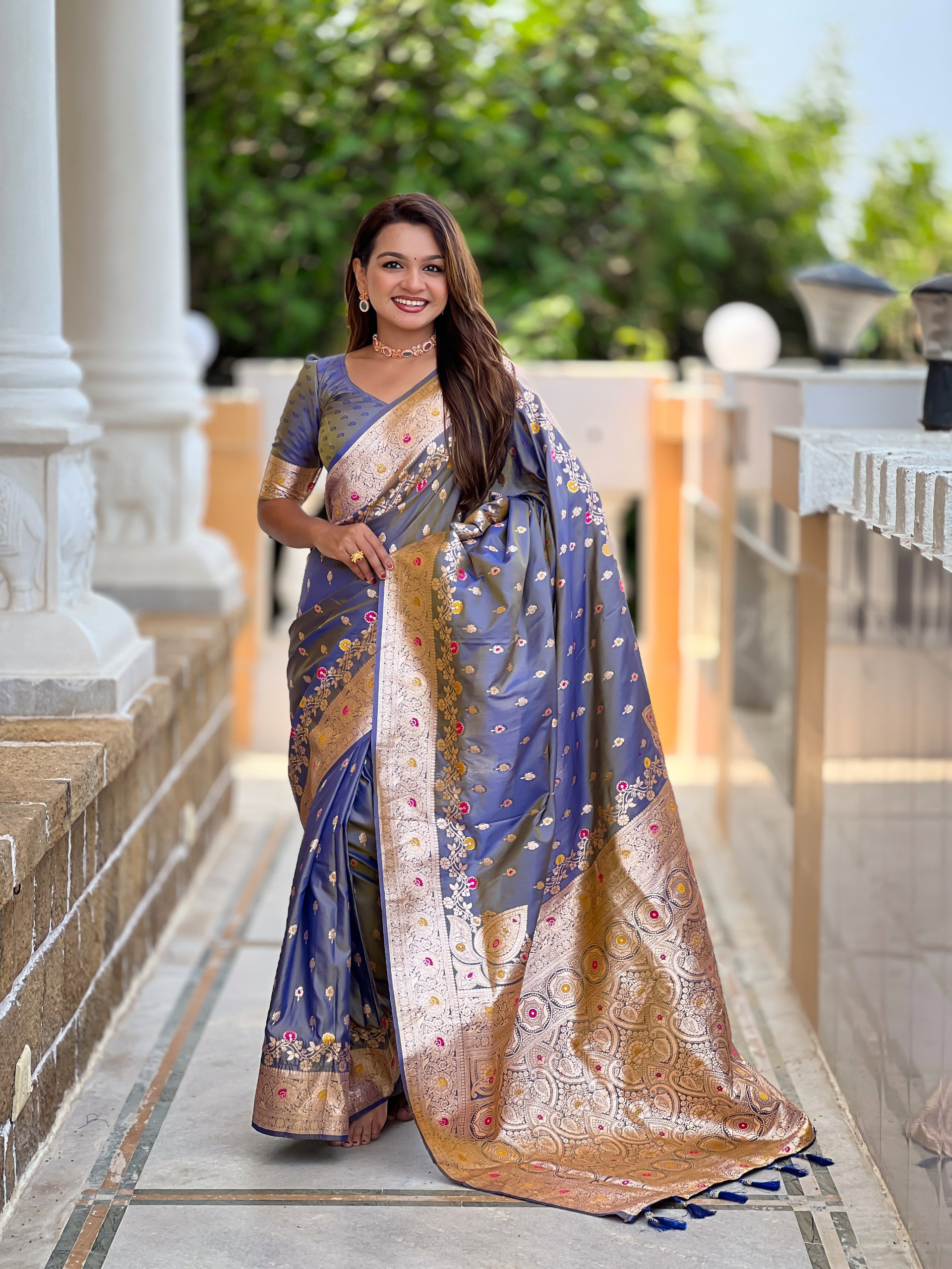 Lekha MN Banarasi 7 Soft Banarasi Silk Zari Weaving Saree