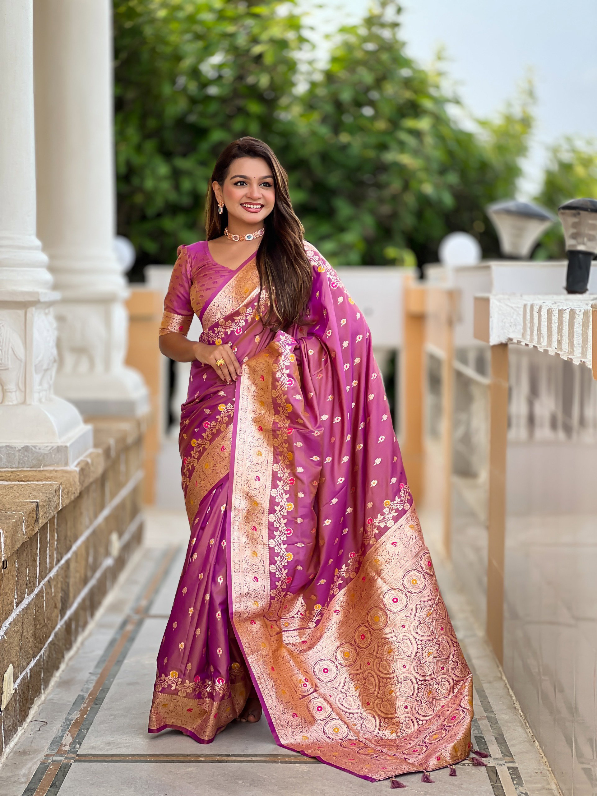Lekha MN Banarasi 7 Soft Banarasi Silk Zari Weaving Saree