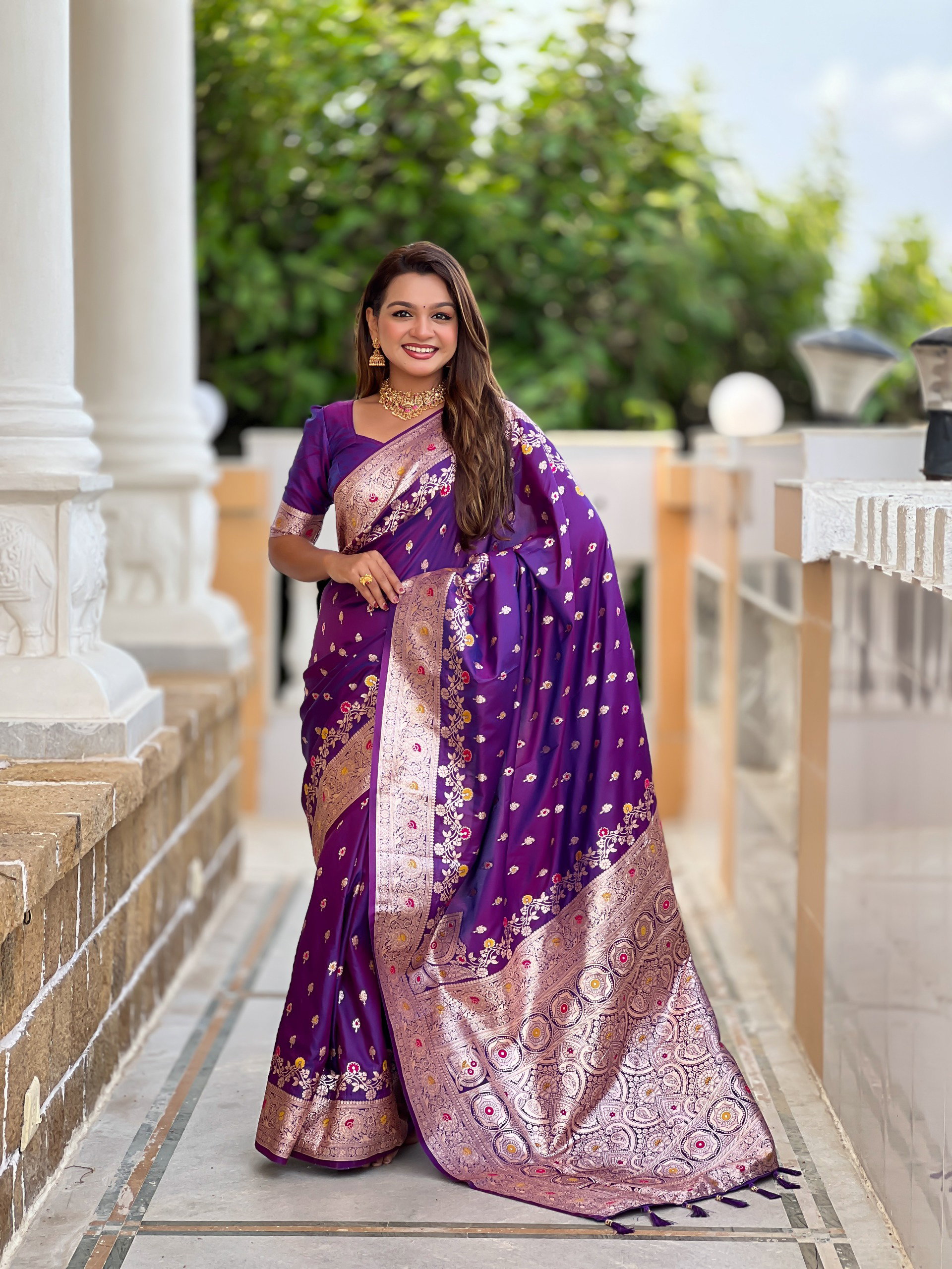 Lekha MN Banarasi 7 Soft Banarasi Silk Zari Weaving Saree