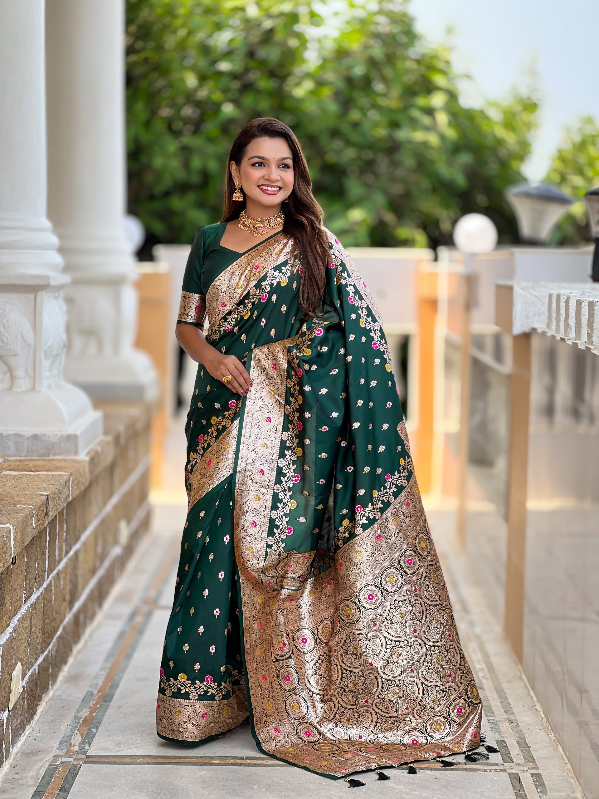 Lekha MN Banarasi 7 Soft Banarasi Silk Zari Weaving Saree
