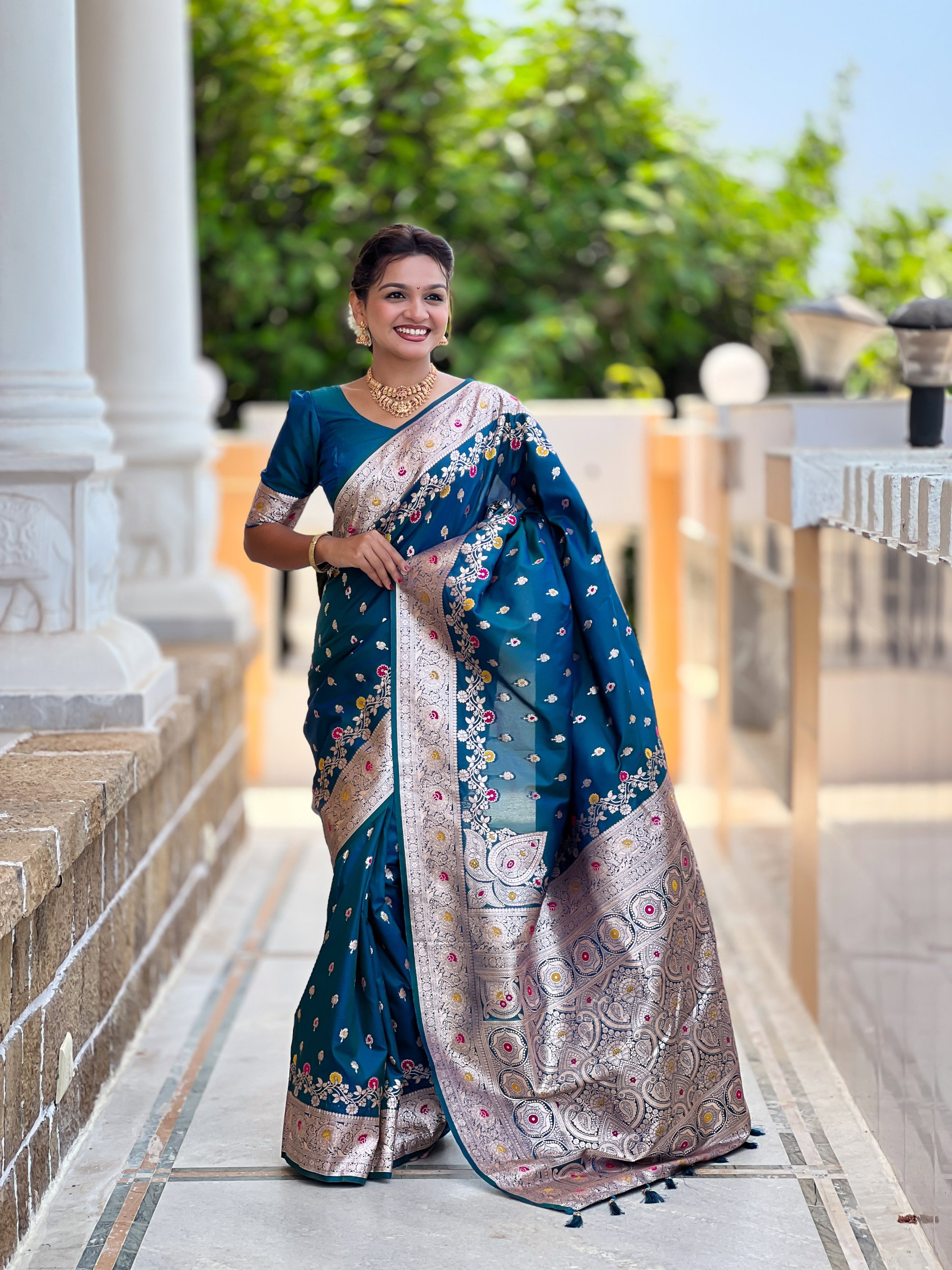 Lekha MN Banarasi 7 Soft Banarasi Silk Zari Weaving Saree