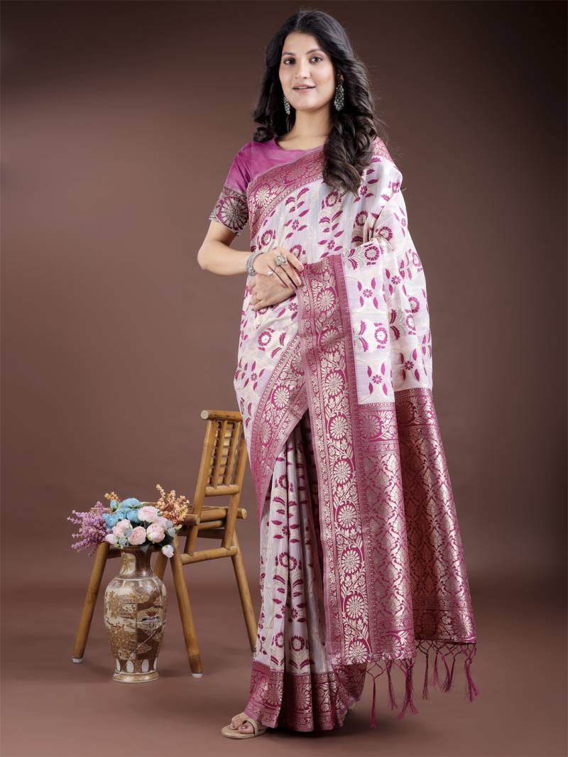 Ast Linen Queen Vol 8 Casual Wear Linen Cotton Saree