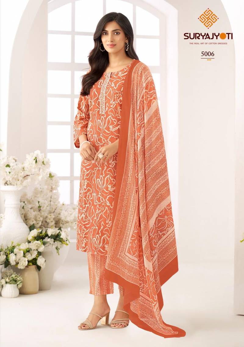 Suryajyoti Ice Look Vol 5 Ready Made Cotton Printed Collection