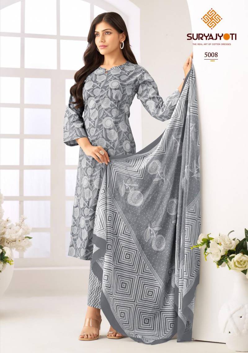 Suryajyoti Ice Look Vol 5 Ready Made Cotton Printed Collection