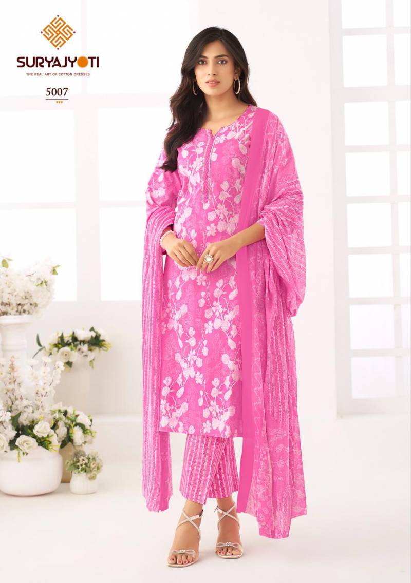 Suryajyoti Ice Look Vol 5 Ready Made Cotton Printed Collection