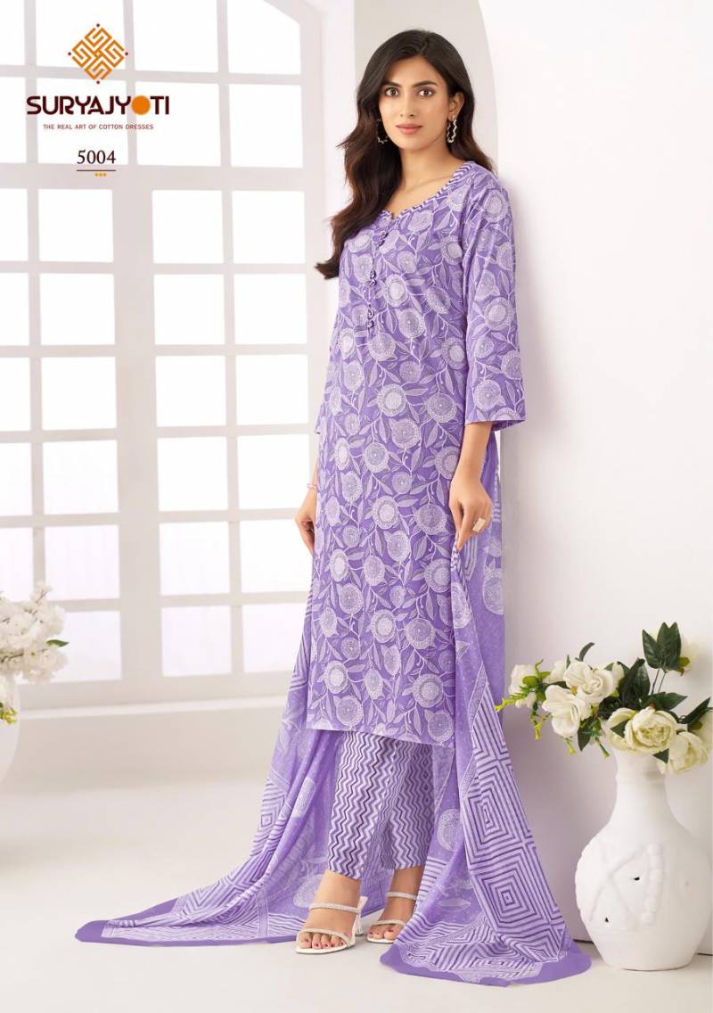 Suryajyoti Ice Look Vol 5 Ready Made Cotton Printed Collection