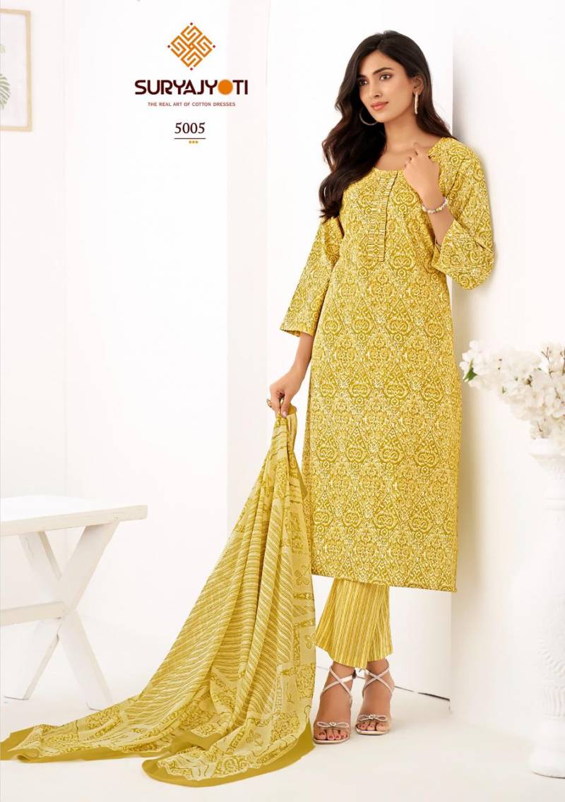 Suryajyoti Ice Look Vol 5 Ready Made Cotton Printed Collection