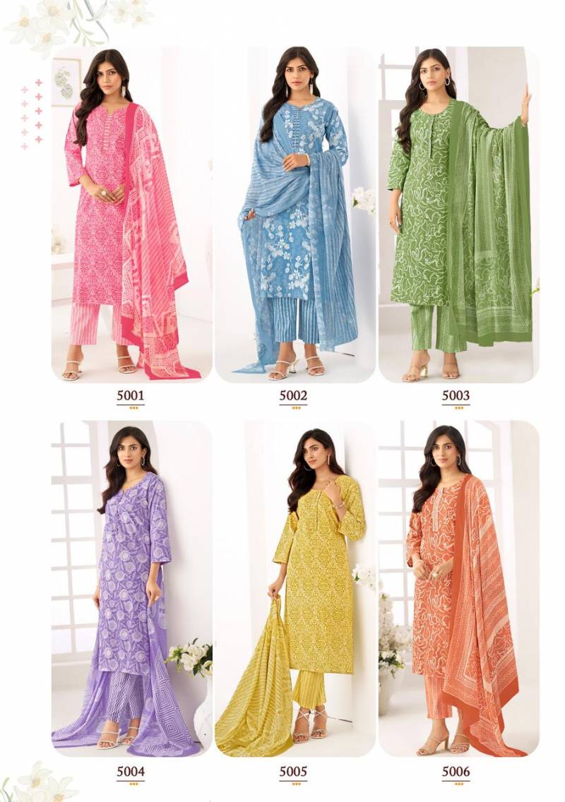 Suryajyoti Ice Look Vol 5 Ready Made Cotton Printed Collection
