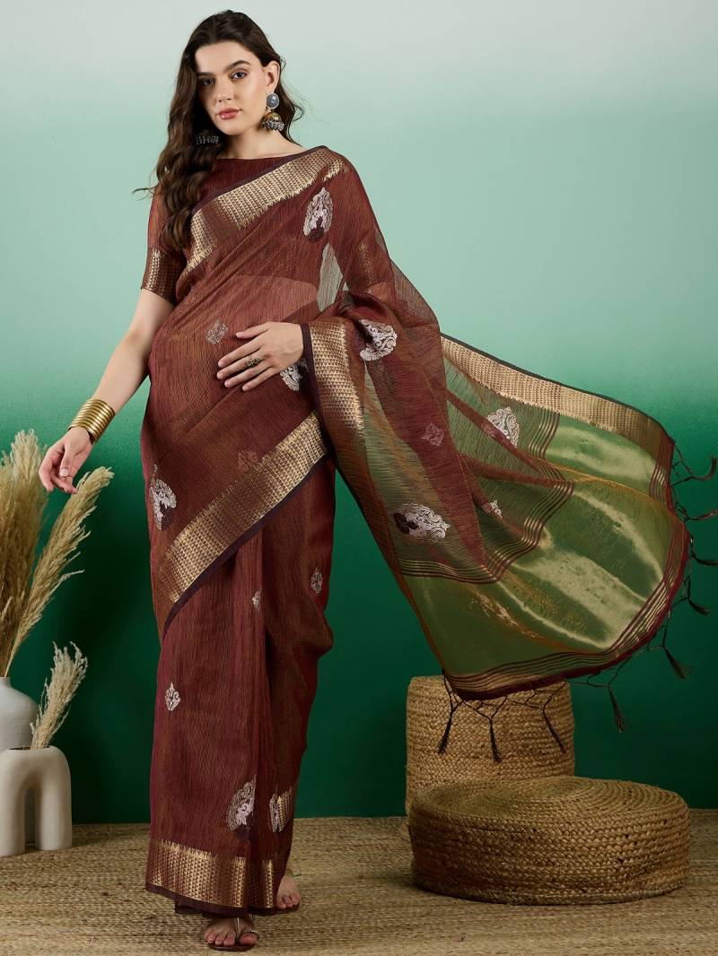 Color Set 8227 Khadi Organza Casual Wear Fancy Saree Collection