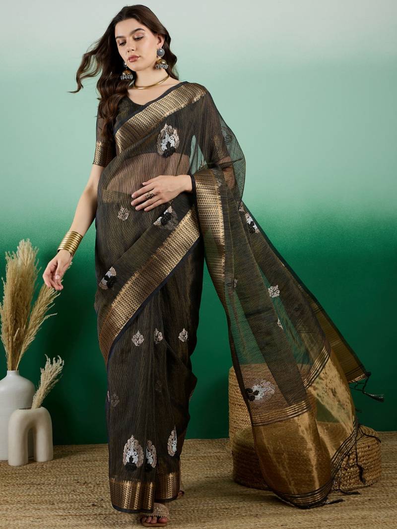 Color Set 8227 Khadi Organza Casual Wear Fancy Saree Collection
