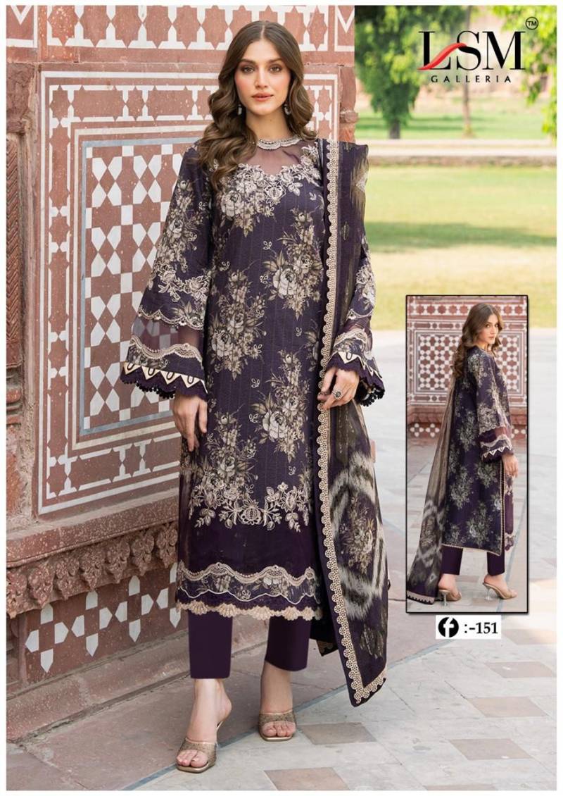 Lsm Firdous Queen Vol 15 Heavy Lawn Cotton Dress Material