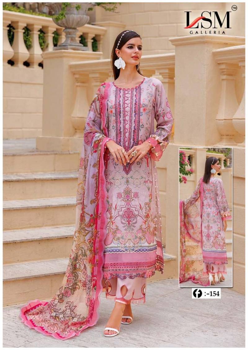 Lsm Firdous Queen Vol 15 Heavy Lawn Cotton Dress Material