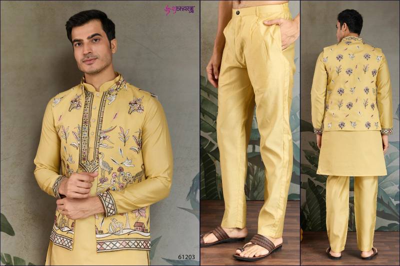 Shubhvastra Rajwada Attire 4 Viscose Silk Mens Traditional Wear