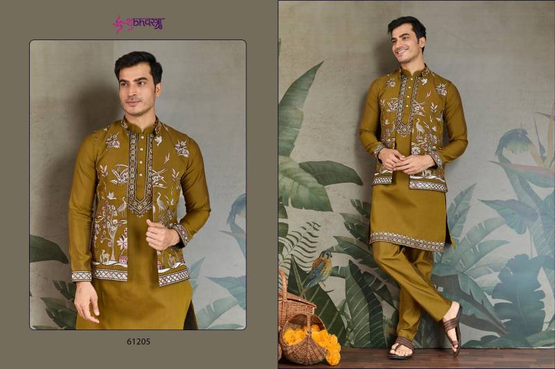 Shubhvastra Rajwada Attire 4 Viscose Silk Mens Traditional Wear