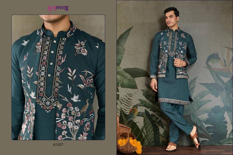Shubhvastra Rajwada Attire 4 Viscose Silk Mens Traditional Wear