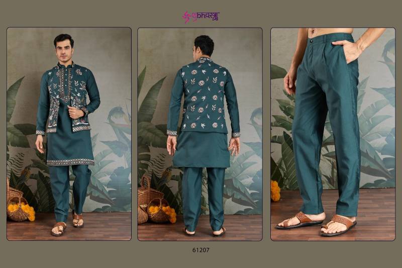 Shubhvastra Rajwada Attire 4 Viscose Silk Mens Traditional Wear