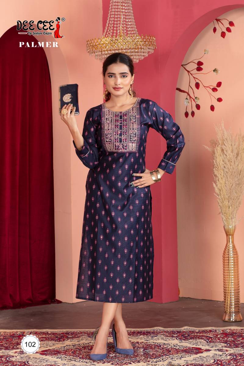 Deecee Palmer Vatican Printed Kurti Collection