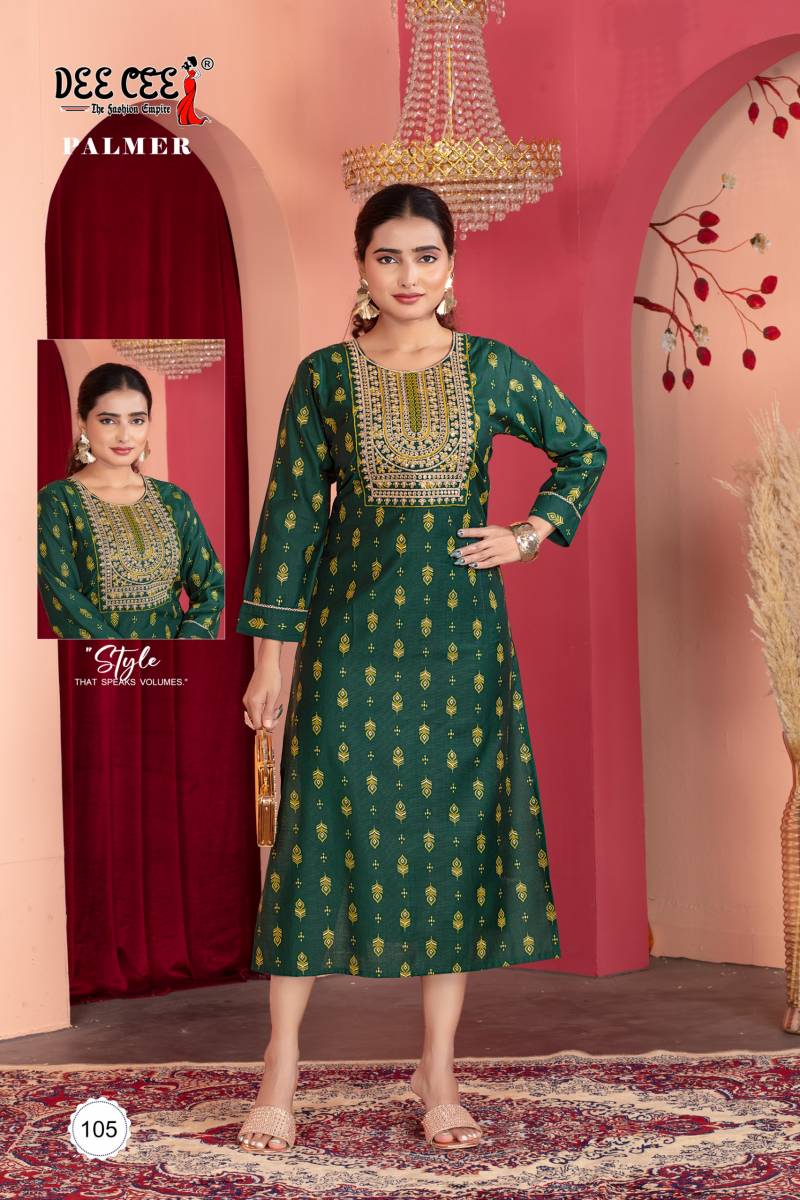 Deecee Palmer Vatican Printed Kurti Collection