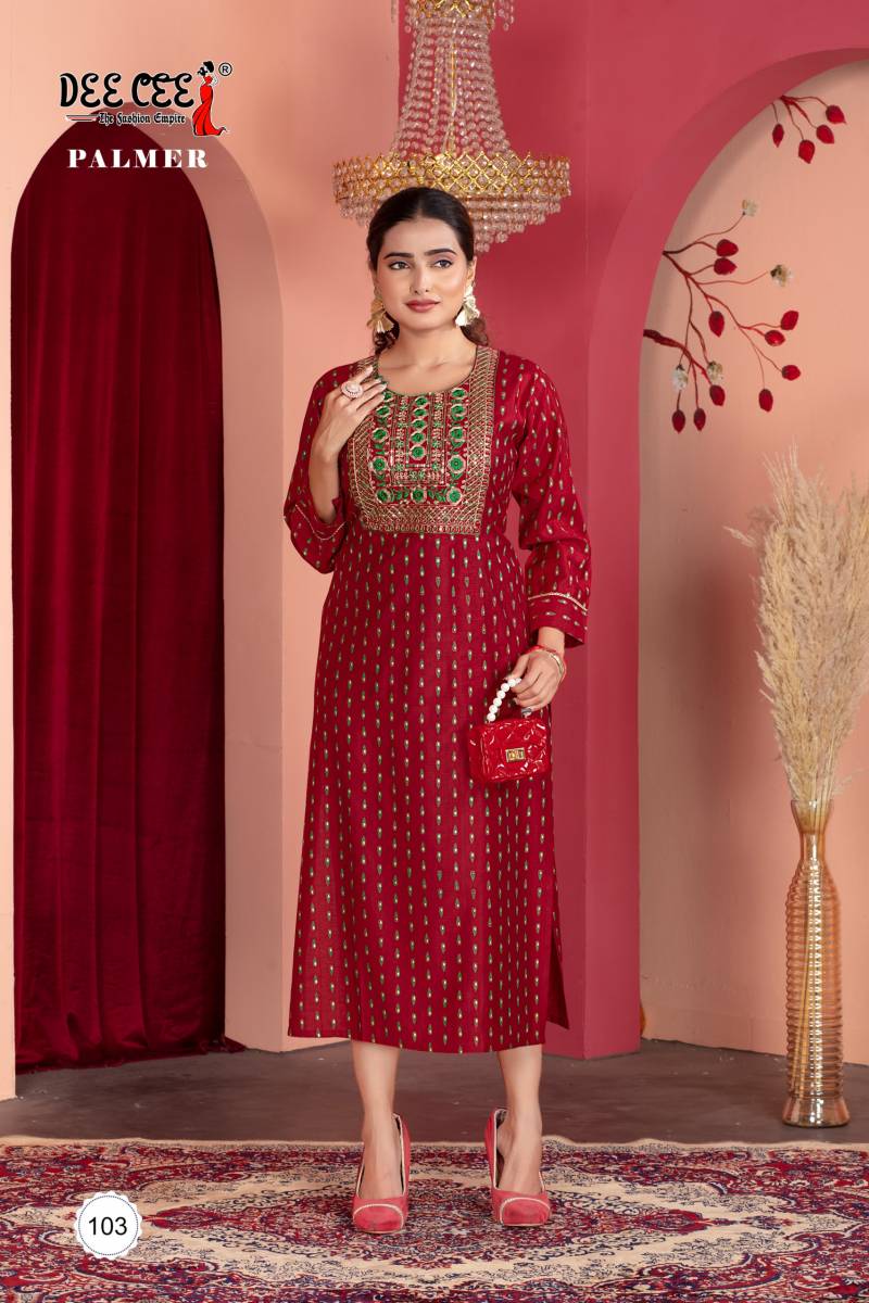 Deecee Palmer Vatican Printed Kurti Collection