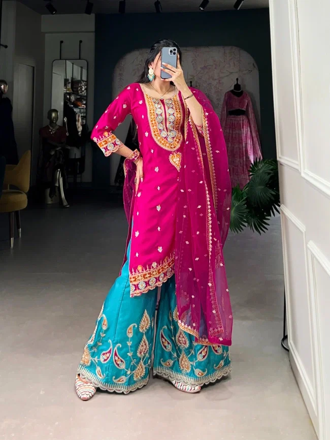 Lekha NK 3028 Designer Silk Suit Collection