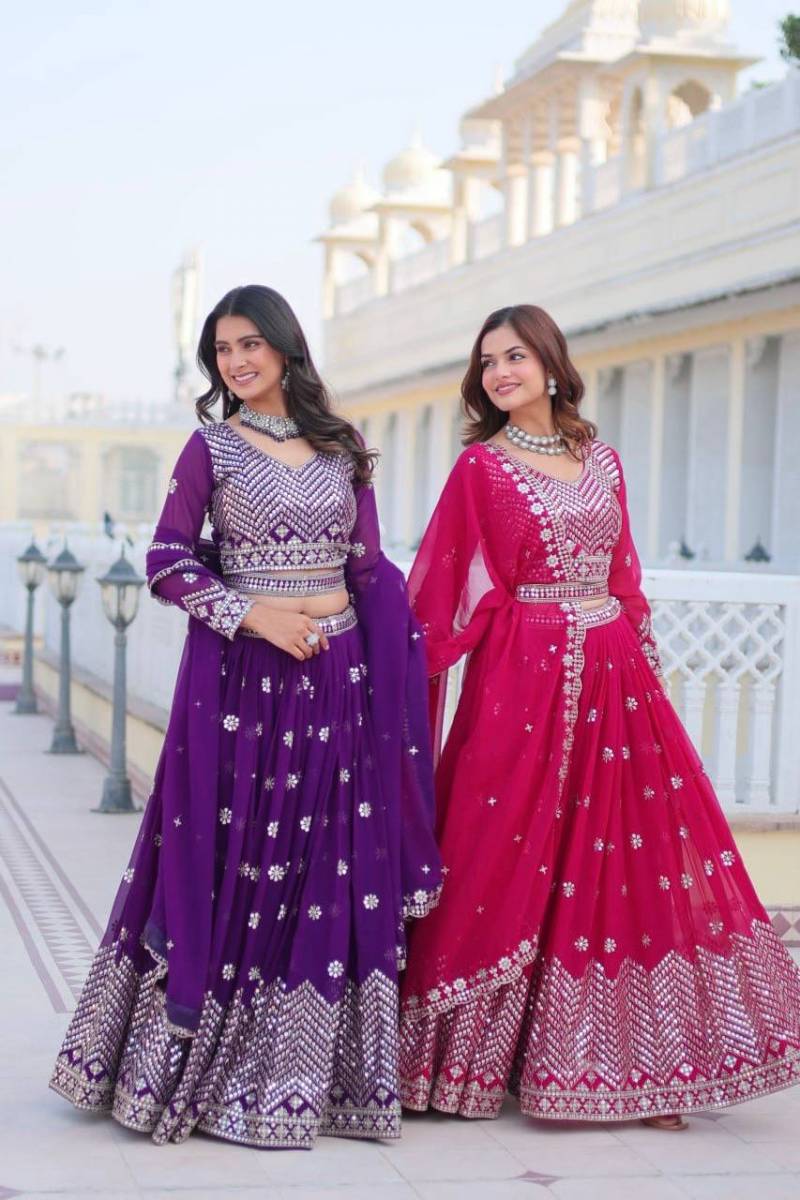 Sn 2341 Designer Georgette Lehenga Choli Collection