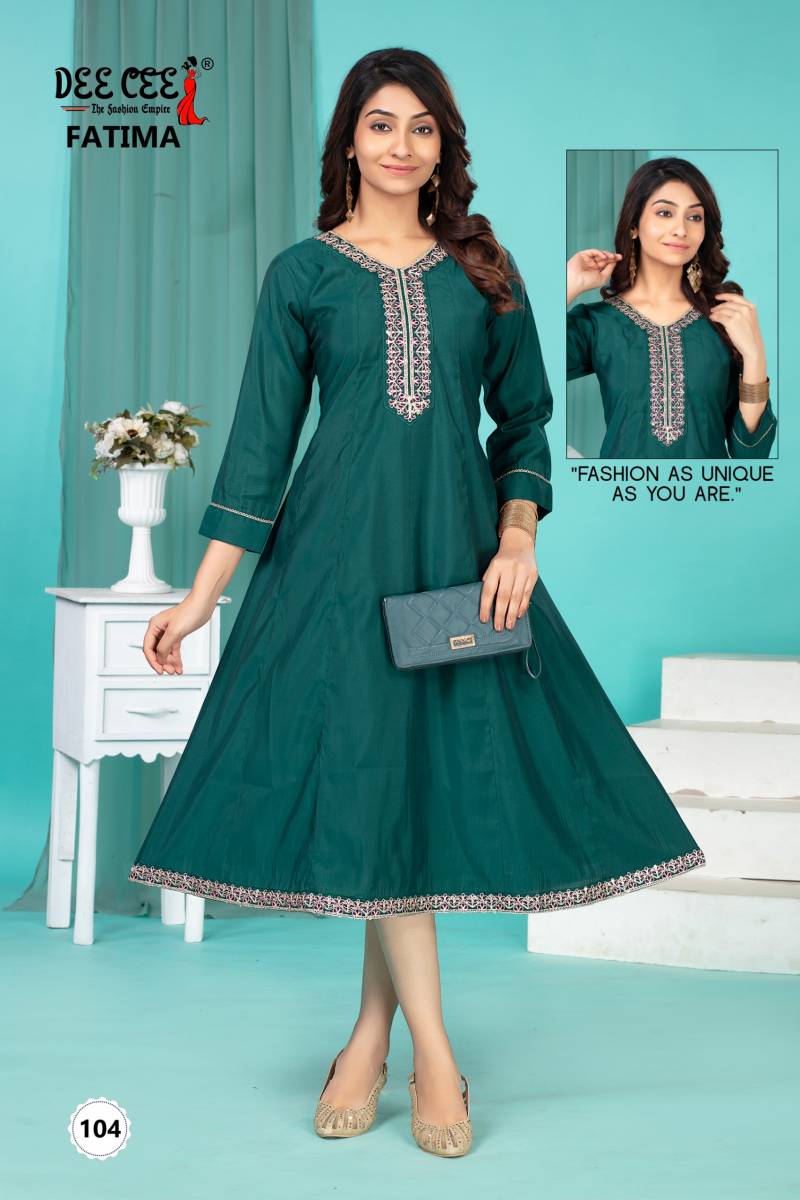 Deecee Fatima Roman Silk Kurti Collection