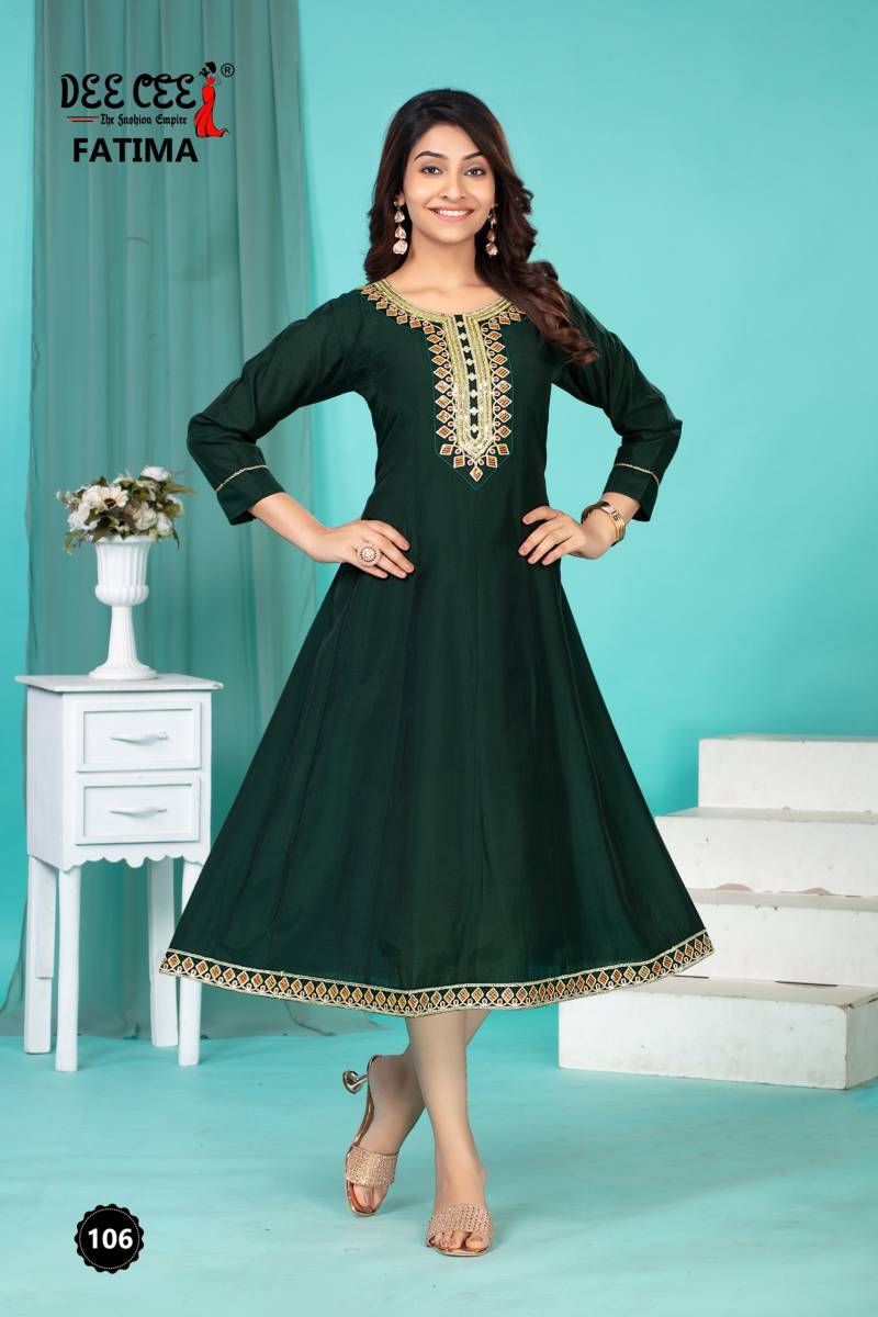 Deecee Fatima Roman Silk Kurti Collection