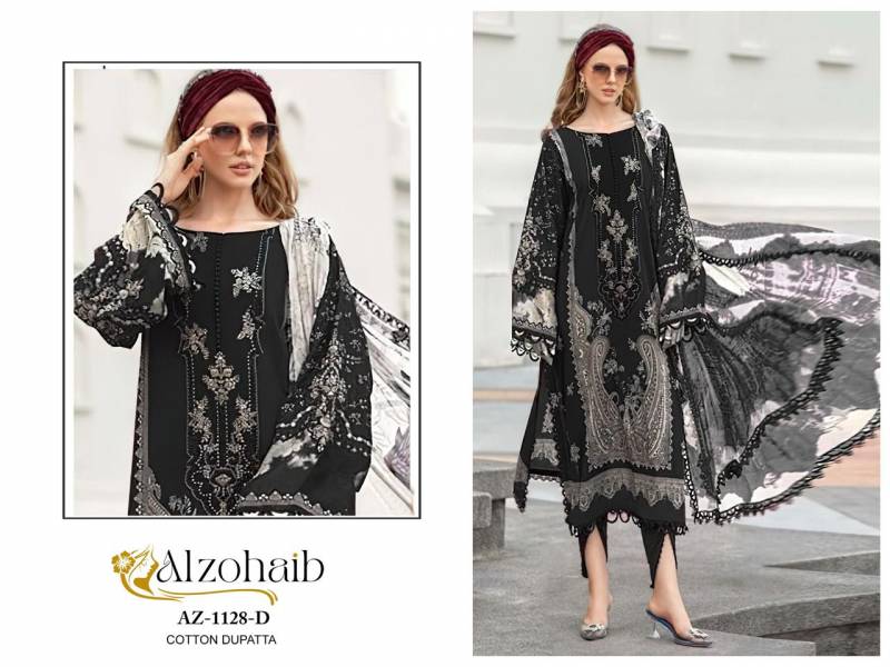 Alzohaib Az 1128 A To D Cotton Dupatta Pakistani Suits Collection