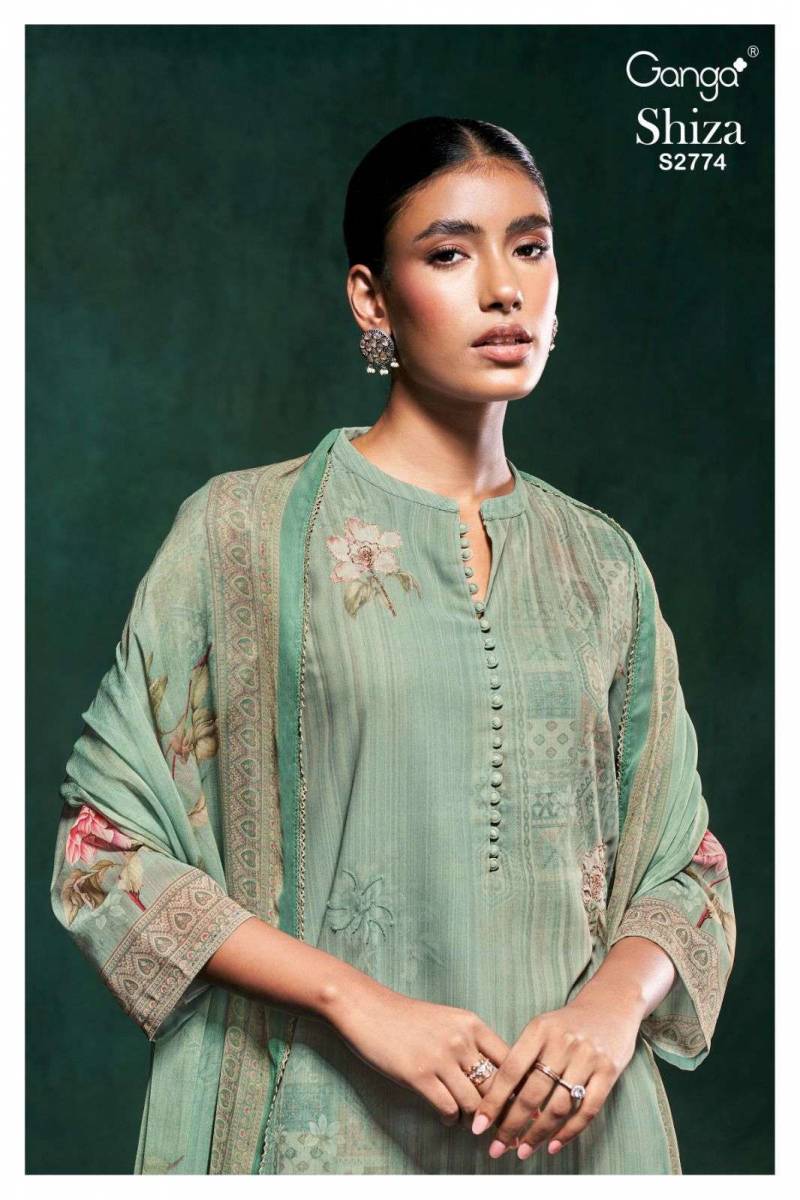 Ganga Shiza Georgette Printed Handwork Salwar Kameez