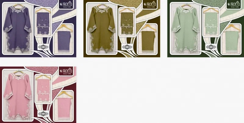 Safa Fashion Fab 1346 Tunic Pakistani Ready Made Suit