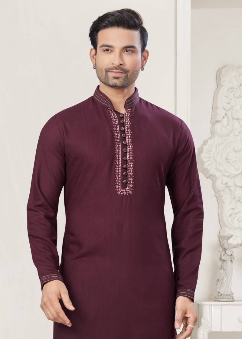 Outluk Wedding Collection Vol 38 Cotton Kurta With Pajama