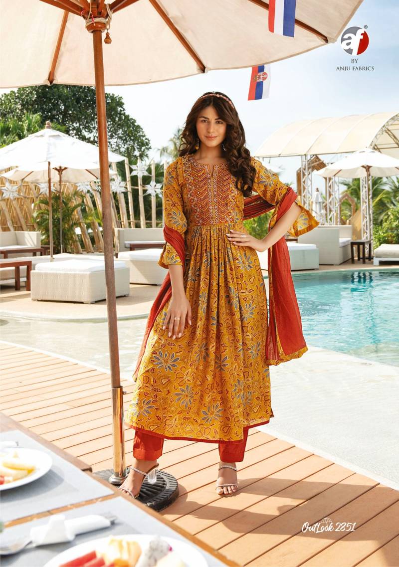 Af Outlook Viscose Blended Kurti Bottom With Dupatta Collection
