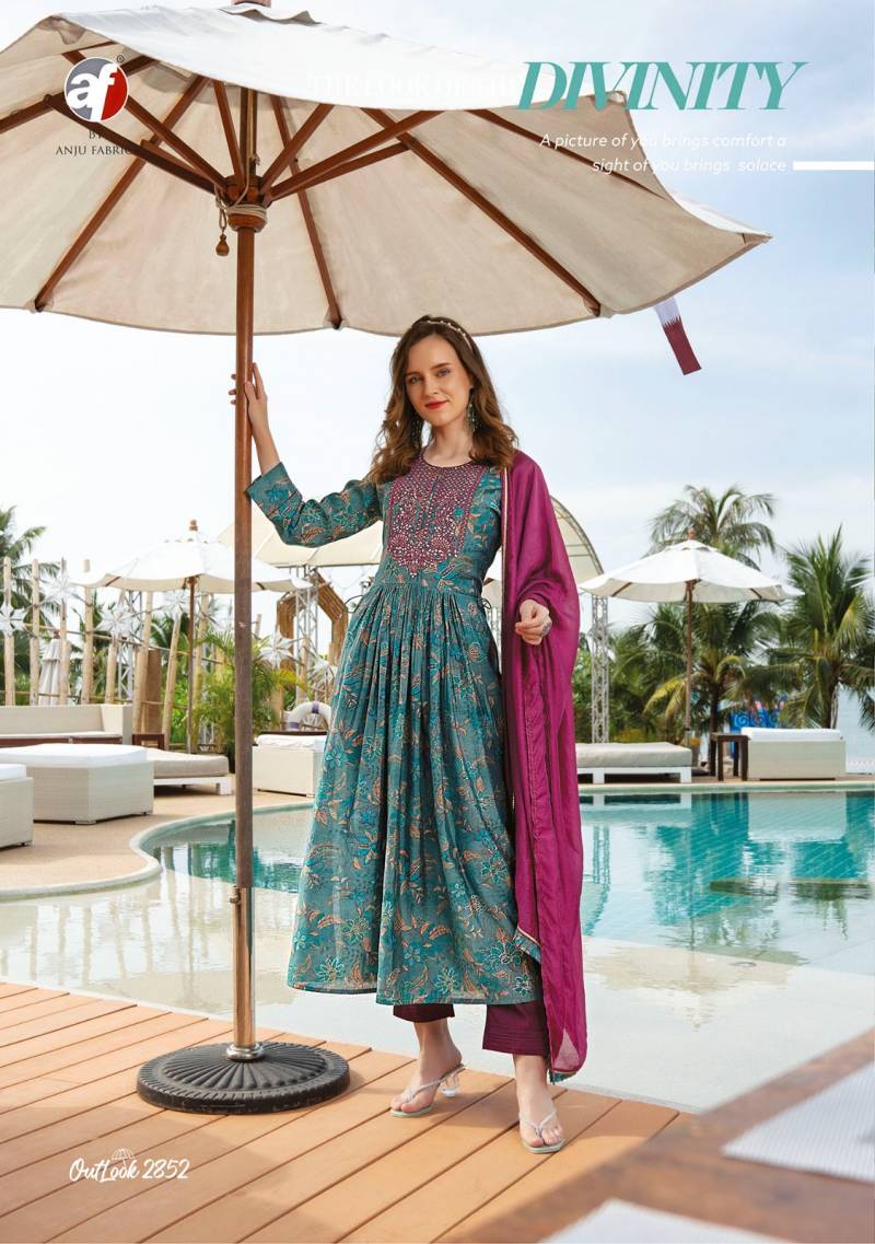 Af Outlook Viscose Blended Kurti Bottom With Dupatta Collection
