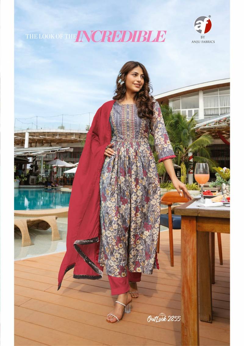 Af Outlook Viscose Blended Kurti Bottom With Dupatta Collection