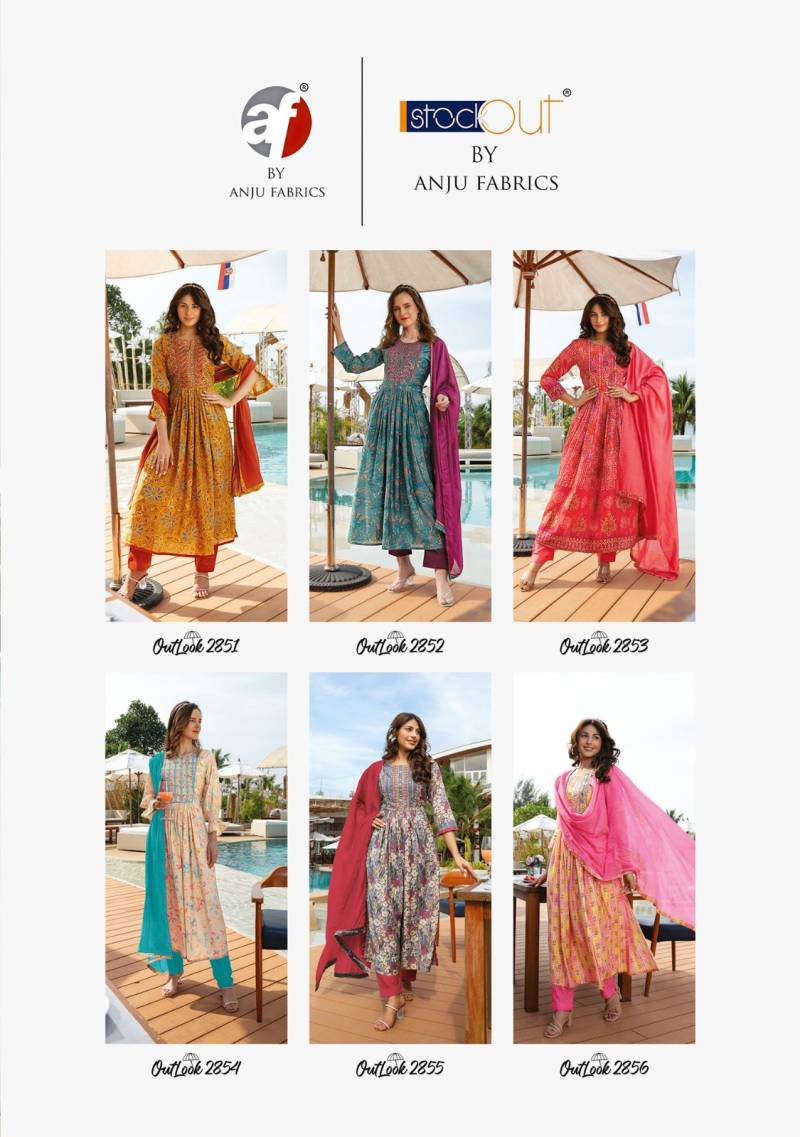 Af Outlook Viscose Blended Kurti Bottom With Dupatta Collection