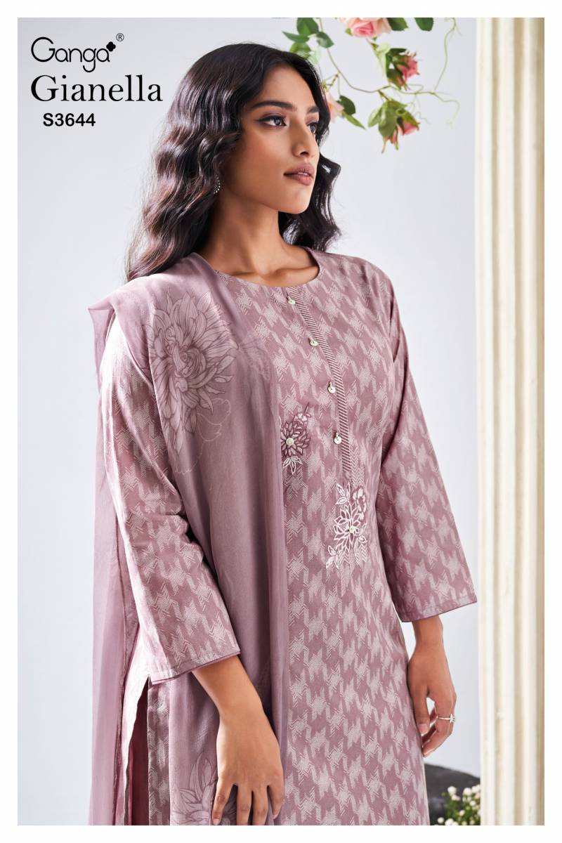Ganga Gianella Cotton Printed Embroidered Salwar Kameez