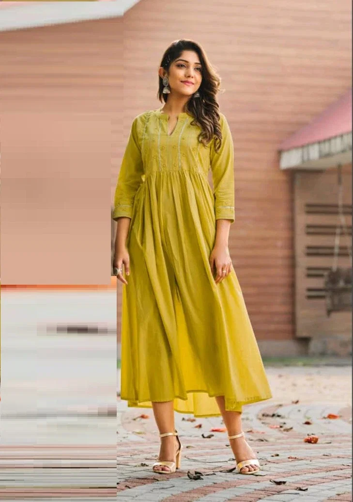 100 Miles Iris Cotton Fancy Kurti Collection