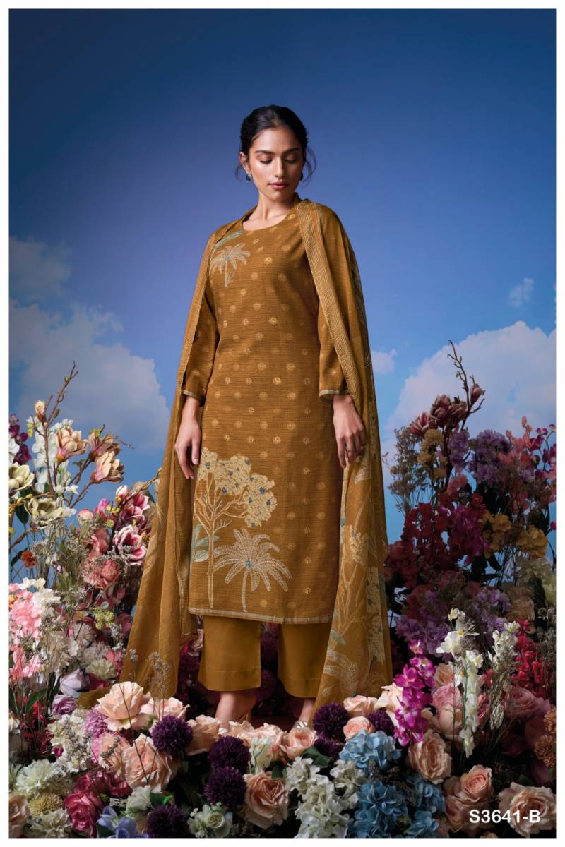Ganga Ziya Cotton Printed Embroidered Salwar Kameez