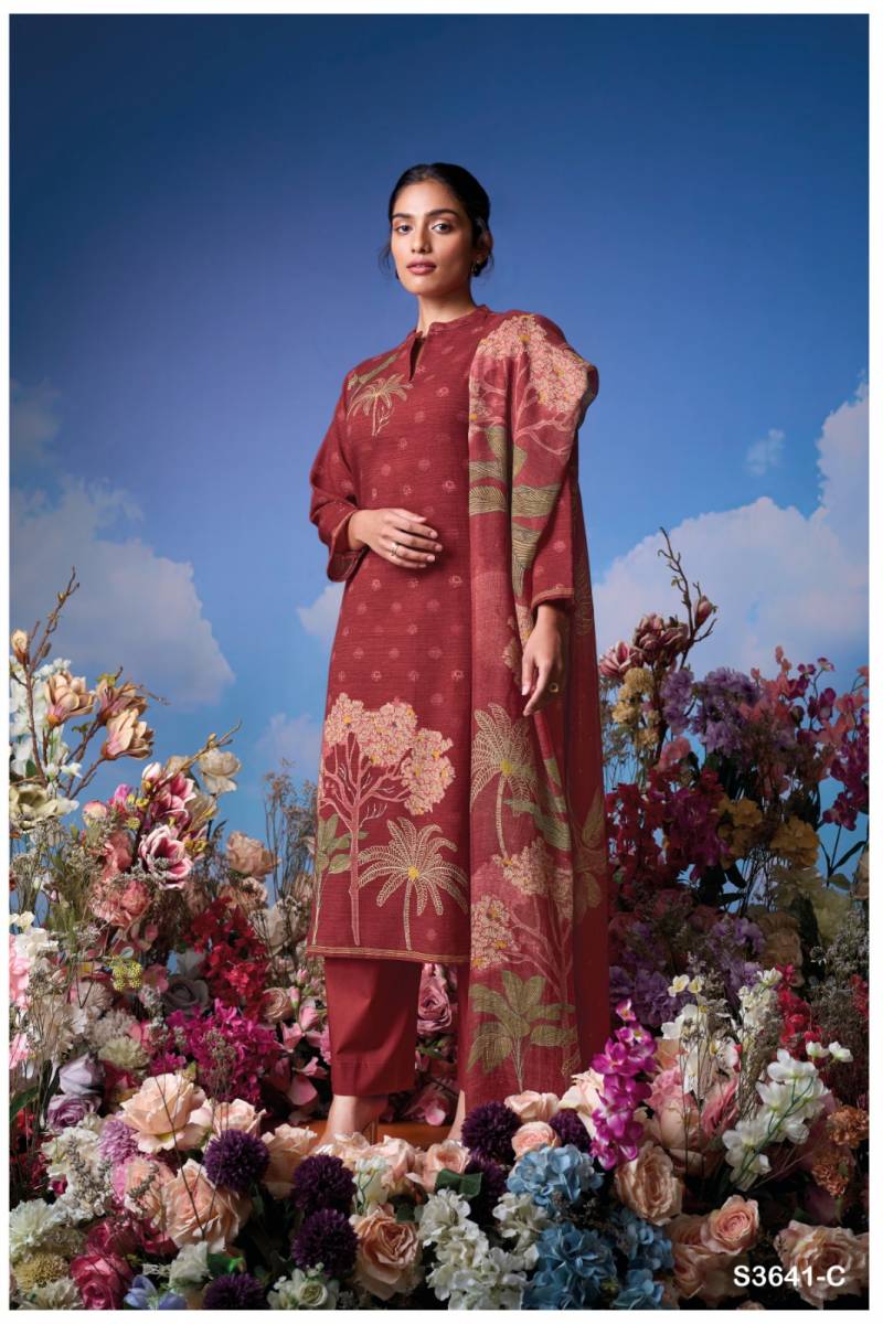 Ganga Ziya Cotton Printed Embroidered Salwar Kameez