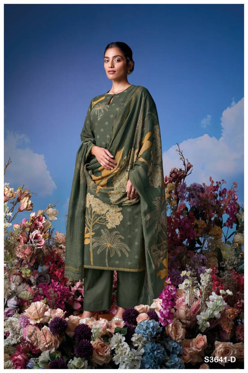 Ganga Ziya Cotton Printed Embroidered Salwar Kameez